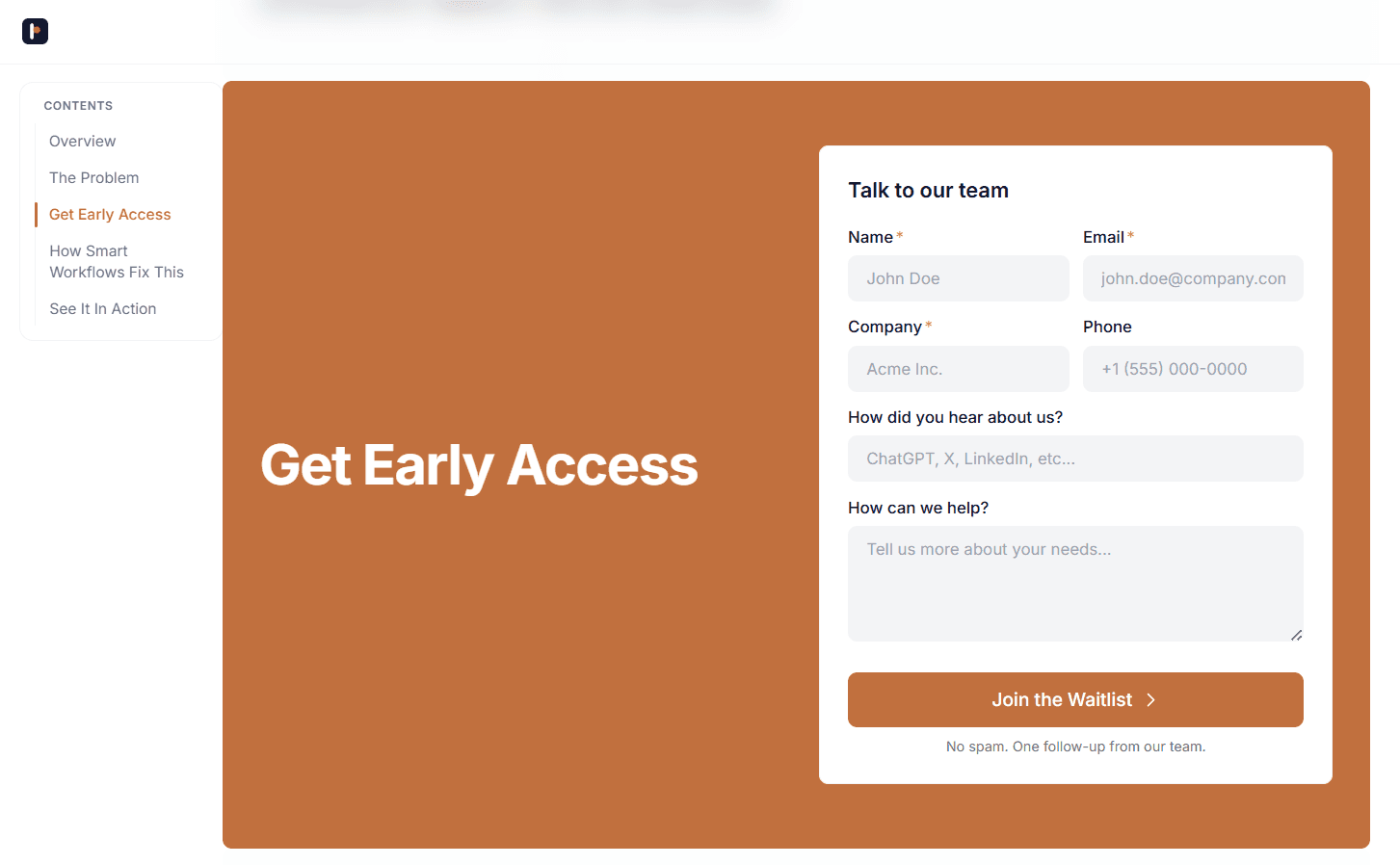 Capture leads from campaigns, forms, or API